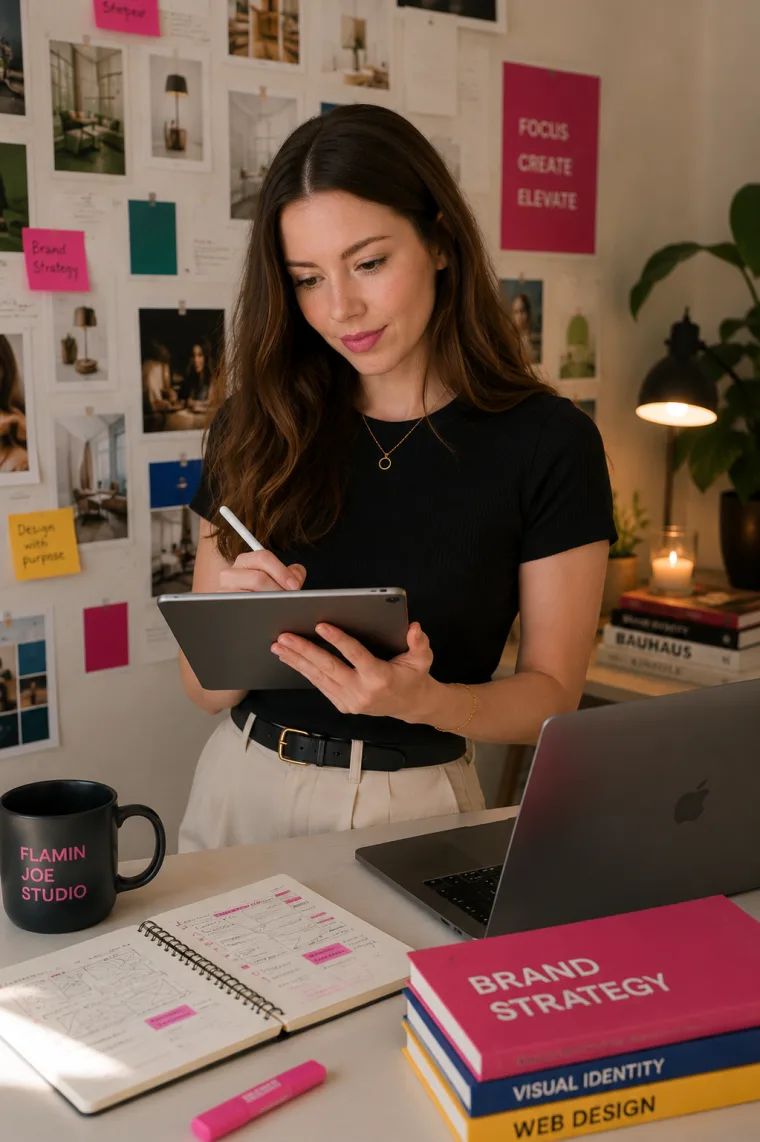 Dominika Kasprzyk reviewing marketing results